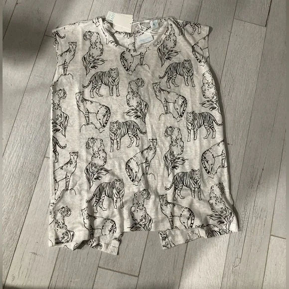 New Cynthia Romney Tank 100% Linen Women’s size M color multi - Picture 3 of 3